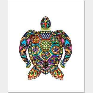 The Colorful Turtle Posters and Art